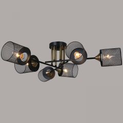  Reluce Люстра на штанге 38460-0.3-06 BK+COPPER