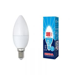  Volpe Лампа светодиодная (UL-00003811) E14 11W 4000K матовая LED-C37-11W/NW/E14/FR/NR