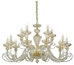 Подвесная люстра Newport ANNETTE 8620+5/C mat.soft gold clear