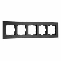  Werkel W0053508/ Рамка на 5 постов AluMax (черный алюминий) W0053508