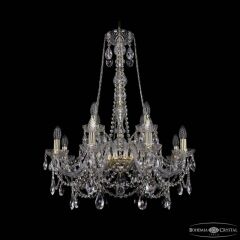 Подвесная люстра Bohemia Ivele Crystal 1411 1411/8+4/240/h-83 G