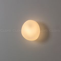 Бра Cloyd GEROLL W1 / шир. 22 см - латунь - белое стекло (арт.20361)