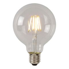 Лампа светодиодная диммируемая Lucide E27 7W 2700К прозрачная 49086/07/60