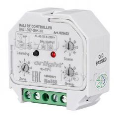  Arlight INTELLIGENT ARLIGHT Конвертер RF-сигнала DALI-307-DIM-IN (DALI-BUS, RF, PUSH)