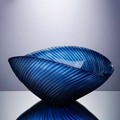 Ваза Cloyd MUSSEL Vase / выс. 12 см - синее стекло (арт.50034)
