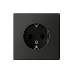  Systeme Electric ARTGALLERY РОЗЕТКА с заземлением со шторками, 16А, механизм, БАЗАЛЬТ