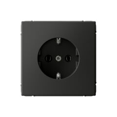  Systeme Electric ARTGALLERY РОЗЕТКА с заземлением, 16А, механизм, быстрозажим. клем., БАЗАЛЬТ