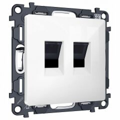 Розетка двойная Ethernet RJ-45 без рамки Ambrella Volt MA MA112110