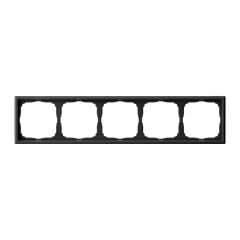  Systeme Electric ARTGALLERY 5-постовая РАМКА, универсальная, КАРБОН