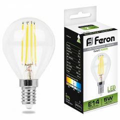 Лампа светодиодная Feron LB-61 E14 5Вт 4000K 25579