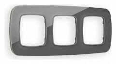 Рамка на 3 поста Ambrella Volt Radian Стекло органическое OF320653