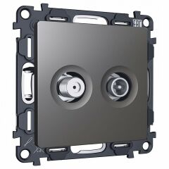 ТВ-розетка и SAT-розетка оконечная без рамки Ambrella Volt ALFA MA663310