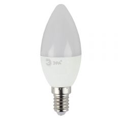 Лампа светодиодная Эра E14 9W 2700K матовая LED B35-9W-827-E14