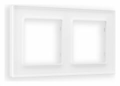 Рамка на 2 поста Ambrella Volt Platos Стекло органическое AF330102