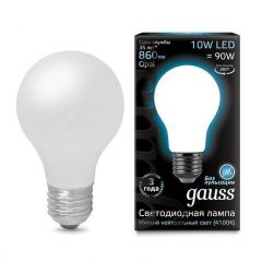  Gauss Лампа светодиодная филаментная E27 10W 4100К матовая 102202210