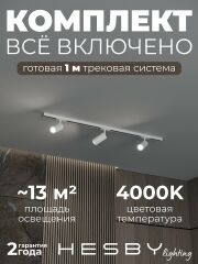 Комплект трековый Hesby Lighting Skylite №3 HSBL_kompl_S003_NI1W4K