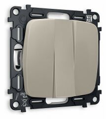 Выключатель трехклавишный без рамки Ambrella Volt Quant MO365010