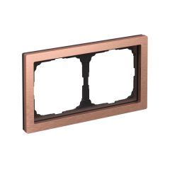  Systeme Electric ARTGALLERY PURE 2-постовая РАМКА, МЕТАЛЛ МЕДЬ