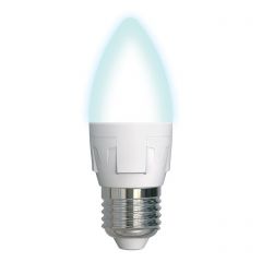  Uniel Лампа светодиодная диммируемая (UL-00004295) E27 7W 4000K матовая LED-C37 7W/4000K/E27/FR/DIM PLP01WH