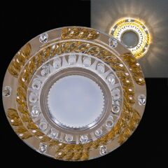  Reluce Встраиваемый светильник 22092-9.0-001PL MR16+LED3W CL+GD