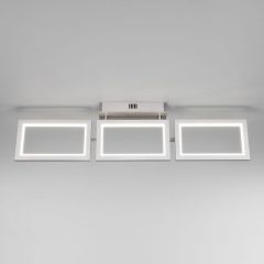 Потолочный светодиодный светильник Eurosvet Maya 90223/3 матовое серебро