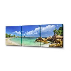 Модульная картина Тропический пляж Toplight 150х50см TL-M2002