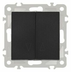 Выключатель для жалюзи без рамки Arte Milano 206 206.38-2.black