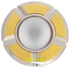 Точечный светильник De Fran 16F161 DQ R50 Светильник "Круг 5 долей", неповоротный сатин золото + хром Е14 1 x 50 вт