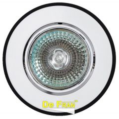 Точечный светильник De Fran 16191 "Круг" белый + черный MR16 1 x 50 вт