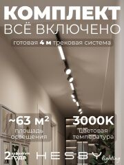 Комплект трековый Hesby Lighting Skylite №14 HSBL_kompl_S014_NI4B3K