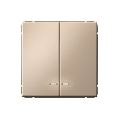  Systeme Electric ARTGALLERY 2-клавишный ВЫКЛЮЧАТЕЛЬ с подсветкой, сх.5а, 10АХ, механизм, быстрозажим. клем., ПЕСОЧНЫЙ