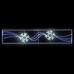  Neon-Night Панно световое (2.5х0.5 м) 2 снежинки 501-360