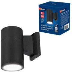 Уличный настенный светодиодный светильник (UL-00006801) Uniel ULU-S21A-3W/4000K IP65 Black