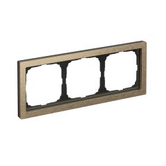  Systeme Electric ARTGALLERY PURE 3-постовая РАМКА, МЕТАЛЛ ЛАТУНЬ