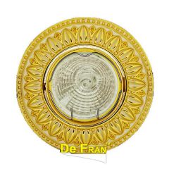 Точечный светильник De Fran SD-116 GWH "Поворотный в центре", круглый золото + белый MR16 1 x 50 вт