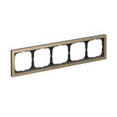  Systeme Electric ARTGALLERY PURE 5-постовая РАМКА, МЕТАЛЛ ЛАТУНЬ