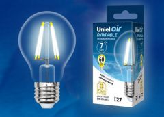 Лампа светодиодная Uniel LED-A60-7W/NW/E27/CL/DIM GLA01TR картон