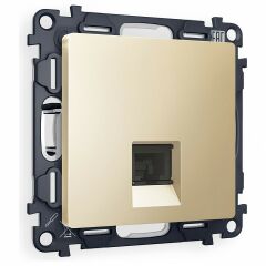 Розетка Ethernet RJ-45 и со шторками, без рамки Ambrella Volt ALFA MA612005