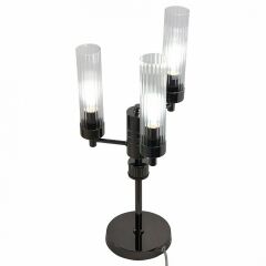 Настольная лампа декоративная AM-Group INDIGO INDIGO TL3 PEARL BLACK