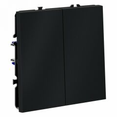 Выключатель проходной двухклавишный без рамки Voltum S70 VLS020307