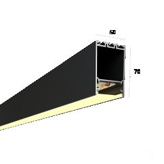  6063 Линейный светильник LINE 5070 (RAL9005/1000mm/LT70 — 3K/20W)