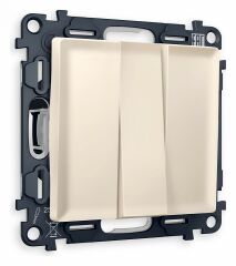 Выключатель трехклавишный без рамки Ambrella Volt Quant MA325010