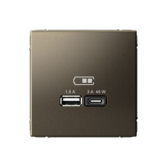  Systeme Electric ARTGALLERY USB РОЗЕТКА A + тип-C 45Вт высокоскор.заряд. QC, PD, механизм, МОККО