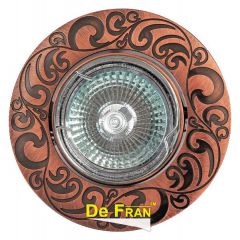 Точечный светильник De Fran FT 182AK RAB "Поворотный в центре" красное античное золото MR16 1 x 50 вт