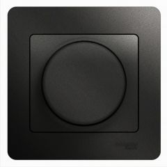  Schneider Electric GLOSSA СВЕТОРЕГУЛЯТОР (диммер) LED, RC, 630Вт/ВА, в сборе, АНТРАЦИТ
