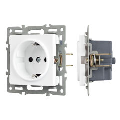 Механизм электрической розетки SCT-MEU1-PL-WH (250V, 16A) ( Arlight , -)