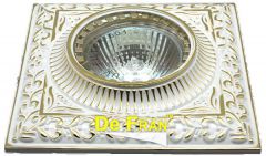 Точечный светильник De Fran FT 1124 SG "Квадрат" серебро с золотом MR16 1 x 50 вт
