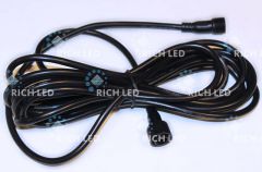  Rich LED Коннектор универсальный 2 pin, разъем папа-мама, белый