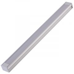 Профиль De Fran K261-2AM накладной д/LED лент 3528/5050 (лента <=10мм) +PC матовый+заглушки+крепеж-4 алюминий
