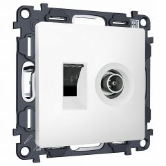 Механизм ТВ-розетки оконечные и розетки Ethernet RJ-45 со шторкам Ambrella Volt MA MA132510